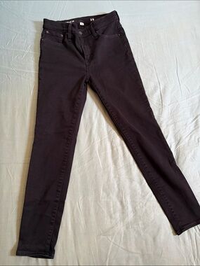 J. Crew Women's Toothpick Black Skinny Jeans